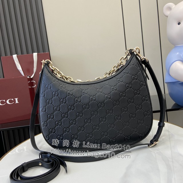 Gucci專櫃古馳最新款Emblem系列中號肩背包斜挎女包 jh2064型號：820453